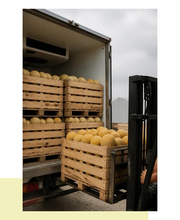 Перевозка дынь в Добрянку с сохранением качества продукции